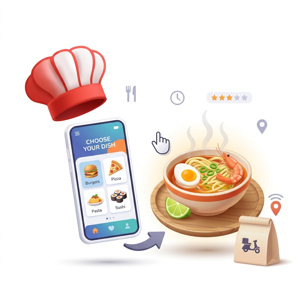 Choisissez votre restaurant et vos plats